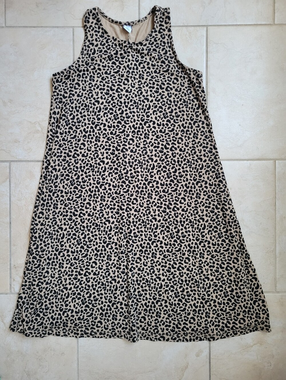 Old Navy Leopard Print Sleeveless Swing Dress-XS
